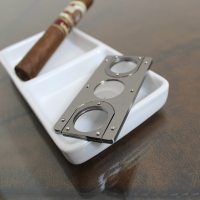 Credit Card Style Cigar Cutter - Satin Chrome